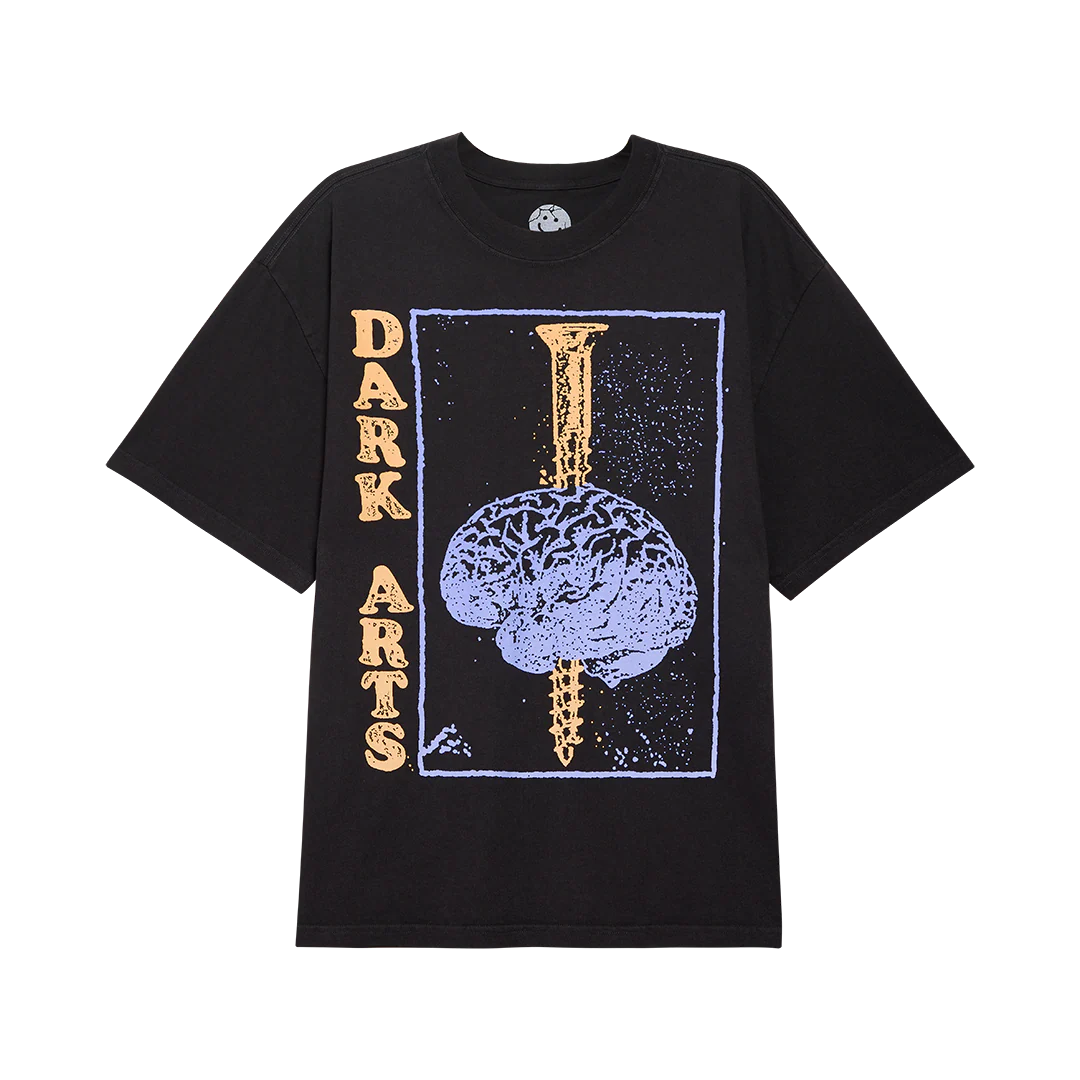 BRAIN SCREW T-SHIRT - Black